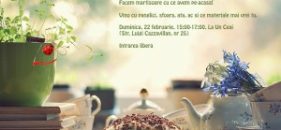 Atelier de mărțișoare la Schimb de Cărți București